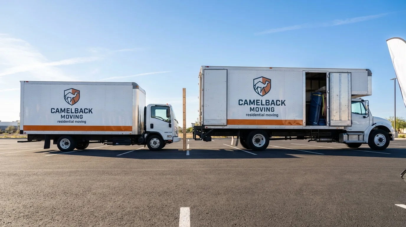 Moving truck size capacity guide in New Albany